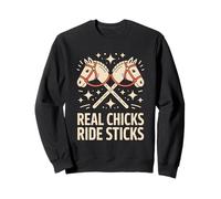 Real Chicks Ride Sticks Sweatshirt