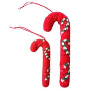 Real Christmas Sugar Cane Decorations for Decoration - Festive Decorations Garland Felt for Coat Wall Party