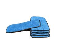 Real Clean 10 Inch Microfiber Wet and Dry Mop Pad Refills Fits 9 to 10 Inch Mop Frames(Pack of 6)