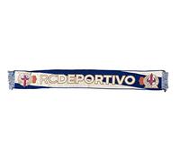 Real Club Deportivo de La Coruña Diagonal Fringe Scarf, Blue, 130x20