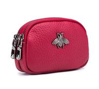 Real Cowhide Zipper Multifunctional Wallet Hand held Small Light First Layer Good Texture Polyester Lining Easy Open Close Two Pockets Convenient Classify Store Items Daily Change Cards