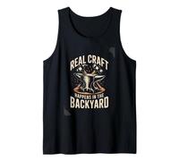 Real Craft Happens in The Backyard Blacksmith Anvil Tank Top