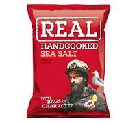 Real Crisps Hand Cooked Sea Salt Flavour 24 x 35g