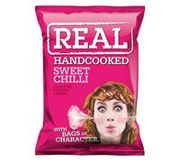 Real Crisps Hand Cooked Sweet Chilli Flavour 24 x 35g