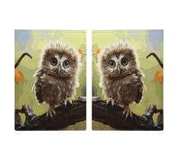 Real Cute Baby Owls Passport Holder for Women Men PU Leather Passport Travel Wallet with Multiple Pockets