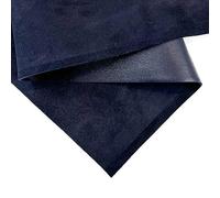 Real Dark Blue Suede Leather:Genuine Leather Sheet for Crafts and Sewing (Dark Blue, 8x10In/ 20x25cm)