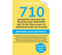 REAL DECRETO 364/1995 DEL 10 DE MARZO, REGLAMENTO DE INGRESO DEL PERSONAL AL SERVICIO DE LA AGE Y DE PROVISION DE PUESTOS Y PROMOCION PROFESIONAL DE ... opositores ordenadas faciles de memorizar