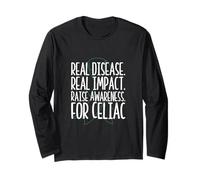 Real Disease Real Impact Celiac Awareness Long Sleeve T-Shirt