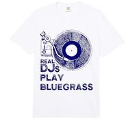 Real DJs Play Bluegrass Stuff for Bluegrass DJ | Bluegrass Comfort Colors Adult Heavyweight T-Shirt