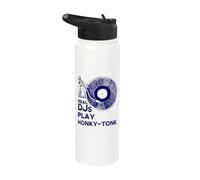 Real DJs Play Honky Tonk Gear for Honky Tonk DJ Stainless Steel Insulated Water Bottle