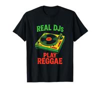 Real DJs Play Reggae - Vinyl Record Turntable Music T-Shirt