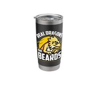 Real Dragons Have Beards Reptiles Herpetology Bearded Dragon Stainless Steel Insulated Tumbler