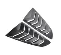 Real Dry Carbon Fiber Rear Quarter Window Louvers Scoops Air Vent Cover Compatible For Ford Mustang 2015up