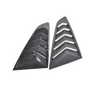 Real Dry Carbon Fiber Rear Quarter Window Louvers Scoops Air Vent Cover Compatible For Ford Mustang 2015-2023