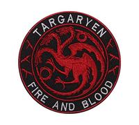 REAL EMPIRE Game of Thrones House Targaryen Iron Sew on Embroidered Patch Dragon Patch