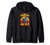 Real Engineers Use PLC Automation Control Zip Hoodie