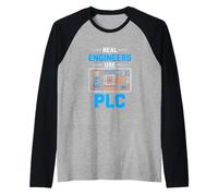 Real Engineers Use PLC Industrial Automation Raglan Baseball Tee