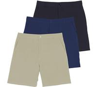 Real Essentials 3 Pack: Men’s 7" Golf Shorts with Pockets - Casual Athletic Active Hiking Workout Gym, Set 2, XX-Large