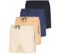 Real Essentials 4 Pack: Men's Mesh 3" Athletic Zipper Shorts Workout Gym Running Basketball, 3-inch - Set 1, Large