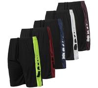 Real Essentials Men's Fitness-Shorts Tennis, Set J, S