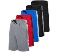 Real Essentials Men's Re Herren Mesh Shorts, 5 Pack-Set E, 3XL