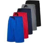 Real Essentials Men's Running Shorts, 5 Pack - Set K, XL