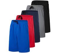 Real Essentials Men's Running Shorts, 5 Pack - Set K, XL