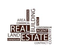 Real Estate Agency Words Agent Realtor Office Vinyl Art Sticker 68x85.5cm Glass Stickers Coffee