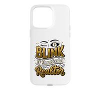 Real Estate Agent Blink If You Need A Realtor Case for iPhone 15 Pro Max