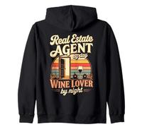 Real Estate Agent By Day Wine Lover By Night Realtor Zip Hoodie