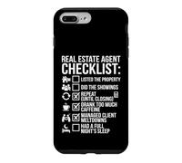 Real Estate Agent Checklist Funny Realtor Lifestyle Graphic Case for iPhone 7 Plus/8 Plus