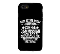 Real Estate Agent Coffee Commission Chaos Typography Design Case for iPhone SE (2020) / 7/8