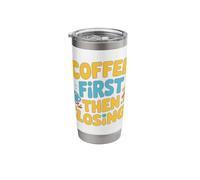 Real Estate Agent Coffee First Then Closings Broker Stainless Steel Insulated Tumbler
