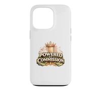 Real Estate Agent Gift Home Selling Power By Commission Case for iPhone 13 Pro