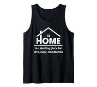 Real Estate Agent Home Love Hope Dreams Quote Design Tank Top
