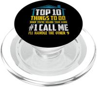 Real Estate Agent Quote Funny Home Seller Marketing PopSockets PopGrip for MagSafe