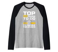 Real Estate Agent Top 10 Things to Do Selling Your Home Raglan Baseball Tee