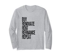 Real Estate Investing Buy Hold Rental Property Investor Long Sleeve T-Shirt