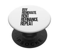 Real Estate Investing Buy Hold Rental Property Investor PopSockets Adhesive PopGrip