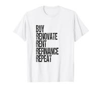 Real Estate Investing Buy Hold Rental Property Investor T-Shirt
