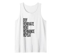 Real Estate Investing Buy Hold Rental Property Investor Tank Top