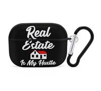 Real Estate Is My Hustle Case Cover Compatible with AirPods Pro 2nd 1st Generation Hard Skin Protection