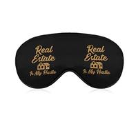 Real Estate is My Hustle Soft Eye Mask Cover Effective Shading Blindfold Comfort Sleep Mask with Elastic Adjustable Strap