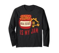 Real Estate is My Jam Funny Realtor Sweet Housing Long Sleeve T-Shirt