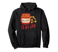 Real Estate Is My Jam Funny Realtor Sweet Housing Pullover Hoodie