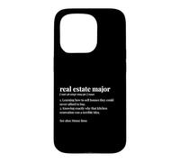 Real Estate Major Dictionary Definition Property Agent Case for iPhone 15 Pro