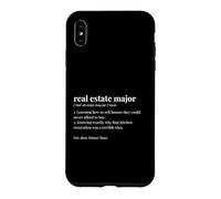 Real Estate Major Dictionary Definition Property Agent Case for iPhone XS Max