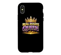 Real Estate Queen Agent Gift Home Selling House Keys Broker Case for iPhone X/XS