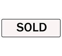 Real Estate Sold Acrylic Sign 10x3 Inch With Symbols Self Adhesive Highly Visible for Restaurants Salons Hotels Motels Rest Stops Public Restrooms