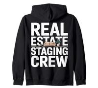 Real Estate Staging Crew Realtor Home Stager Zip Hoodie